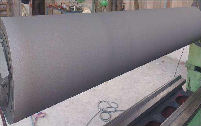 TC Coated Large Roller — As-Sprayed